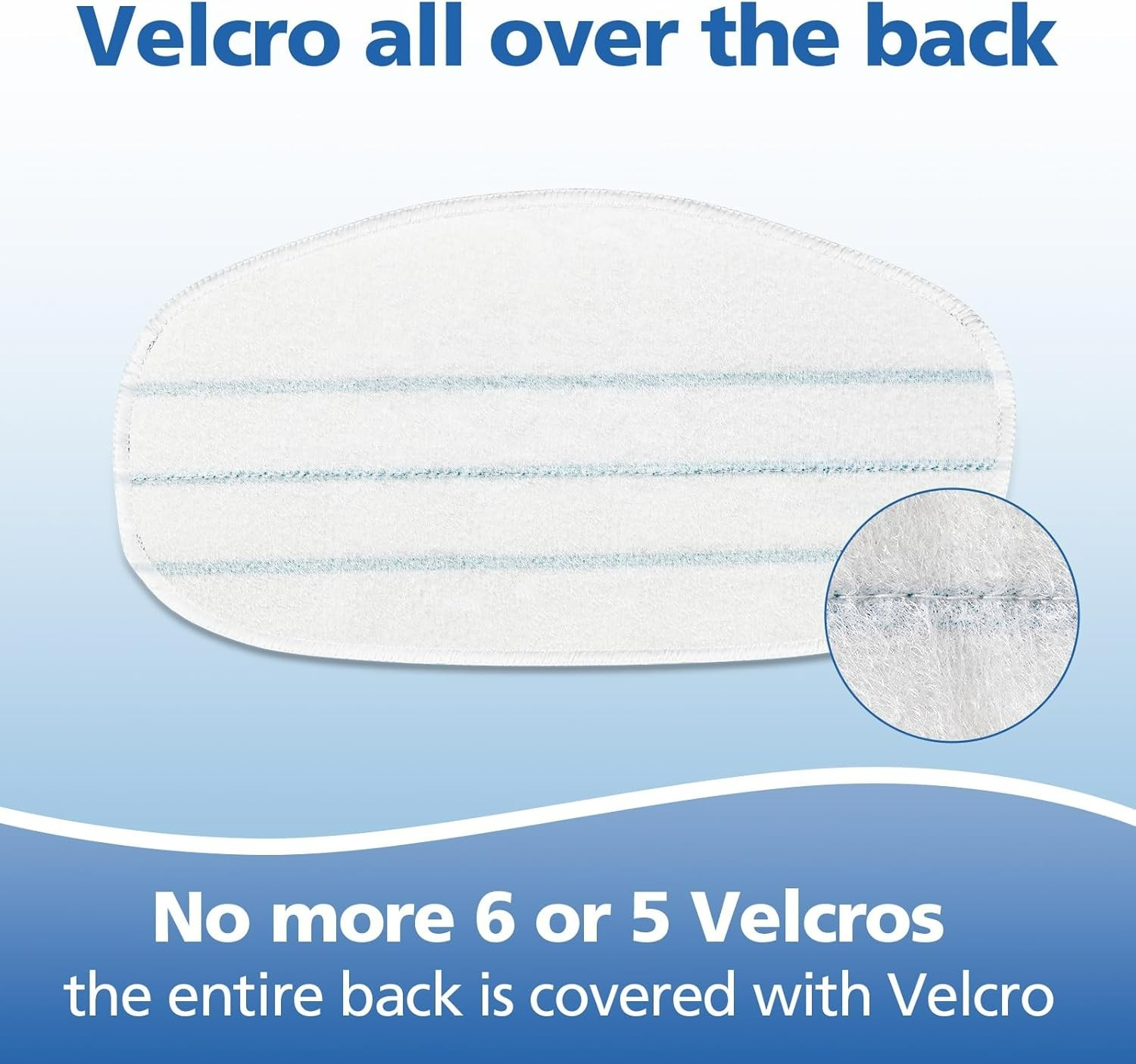Soft Microfiber Replacement Steam Mop Pads for PurSteam ThermaPro – 6 Count