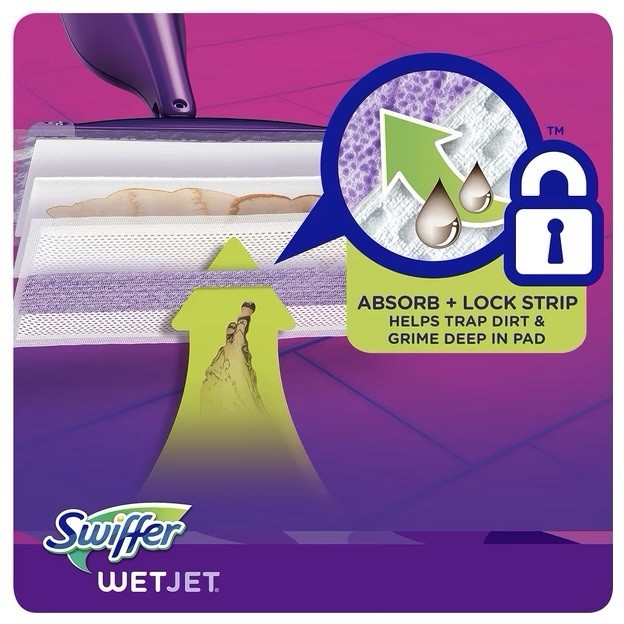 Swiffer WetJet Hardwood Floor Cleaner Refill Pads, 24 Count, Multi-Surface