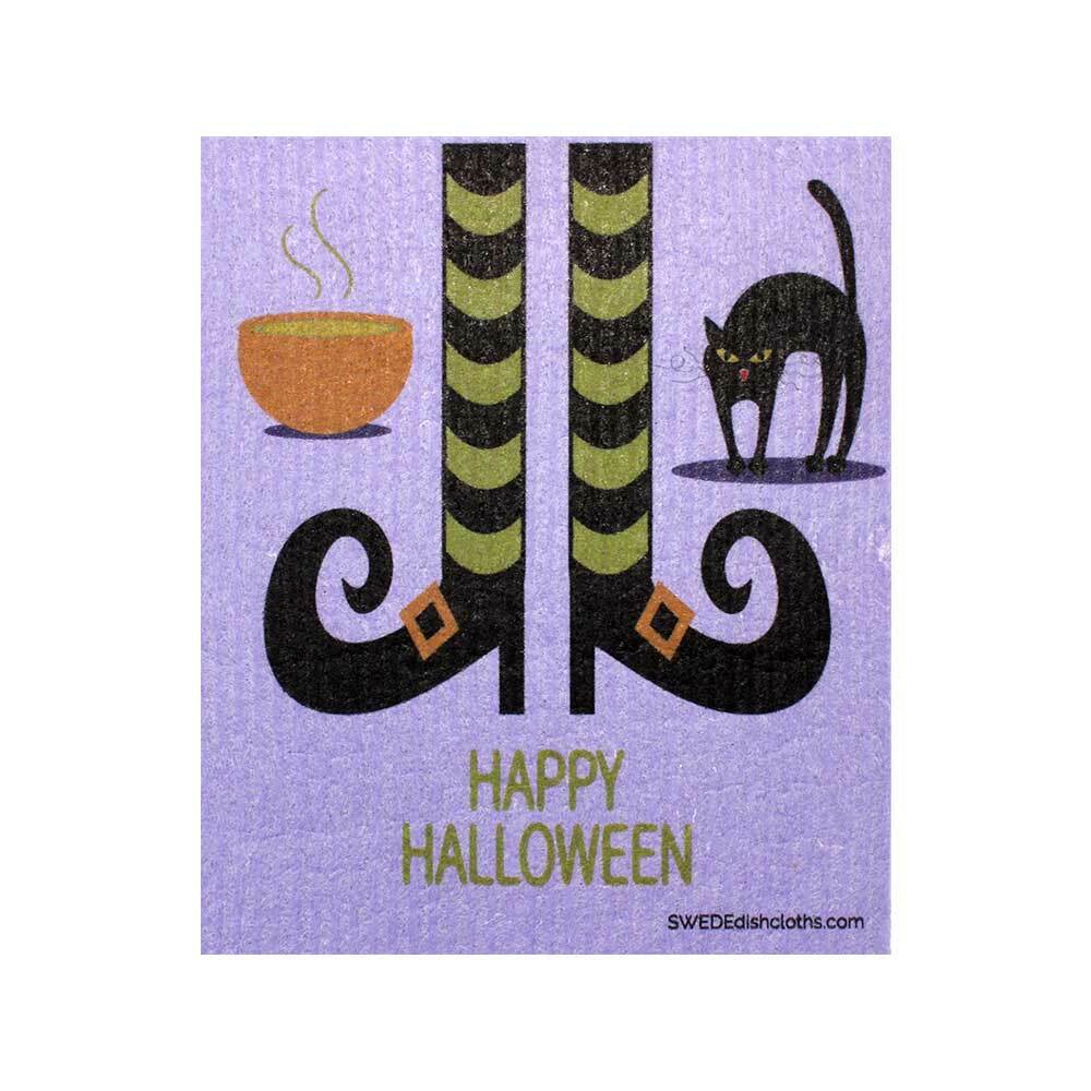 Mixed Halloween “B” Set of 3 cloths (One of each design) Swedish Dishcloths ECO