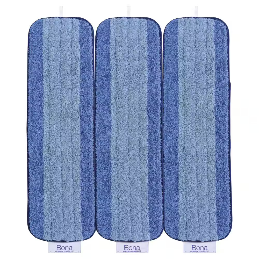 Microfiber Wet Mop Pad Refills (3-Count)