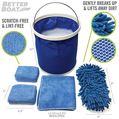 Boat Cleaner and Car Wash Sponges, Non-Scratch Microfiber Sponge and Wash