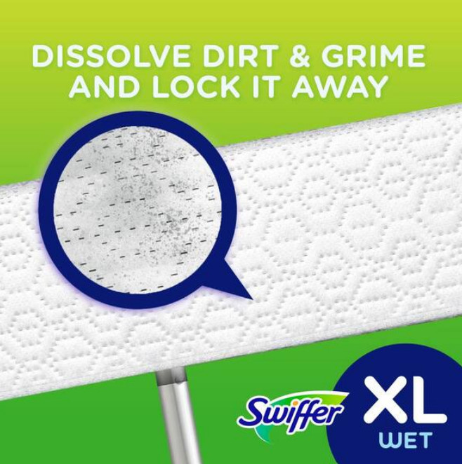 🧹 Swiffer XL Wet Mopping Cloth Refills 72 Ct Fresh Scent Case 🌿
