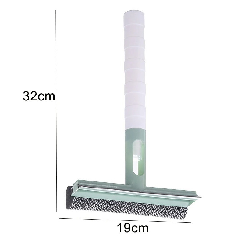 1pc 3-in-1 Window Cleaning Brush with Spray & Squeegee Glass Cleaner – NEW