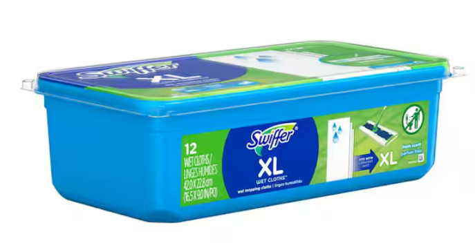 🧹 Swiffer XL Wet Mopping Cloth Refills 72 Ct Fresh Scent Case 🌿