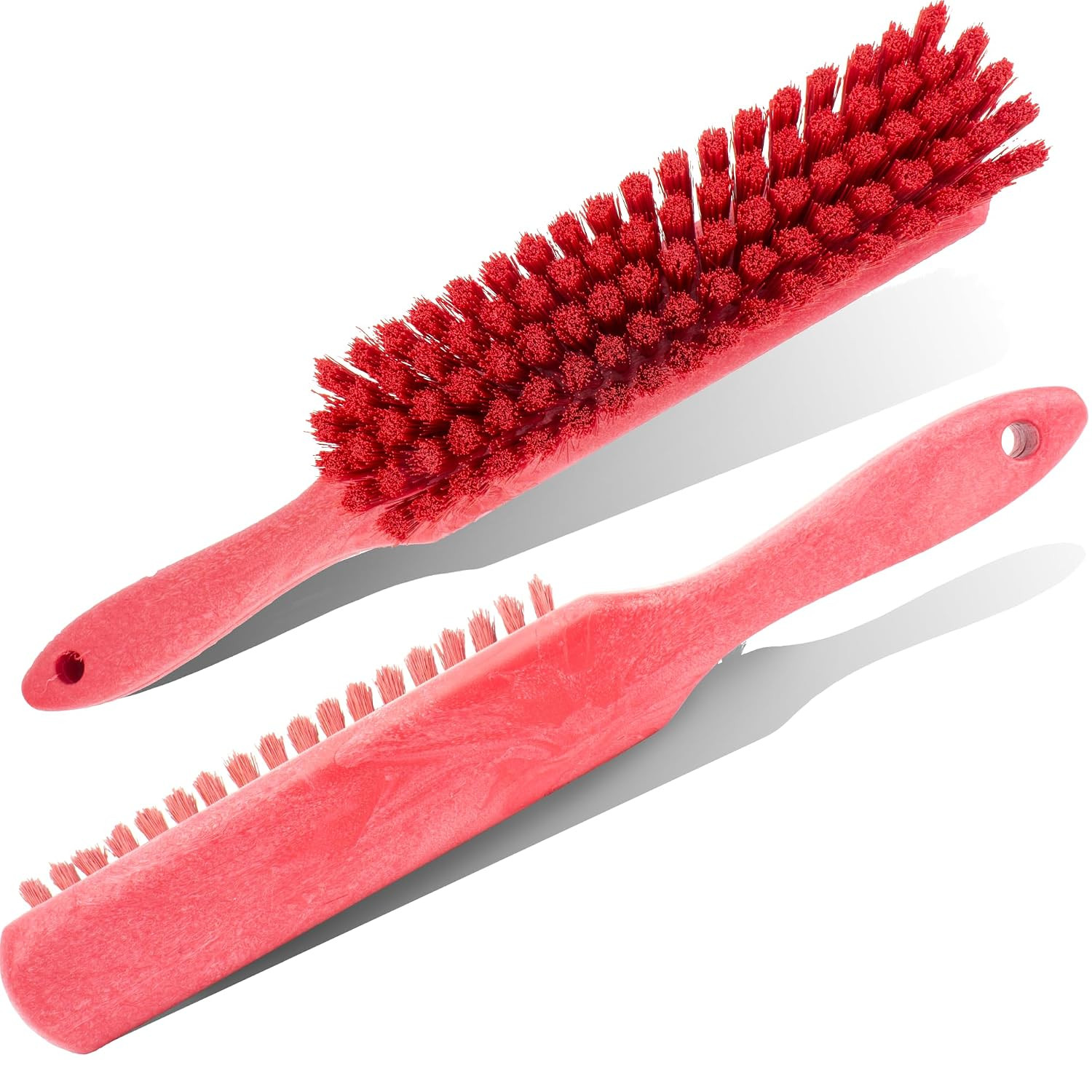 8 Inch Soft Counter Brush with Polyester Bristles and 5 Inch Handle, Color Coded