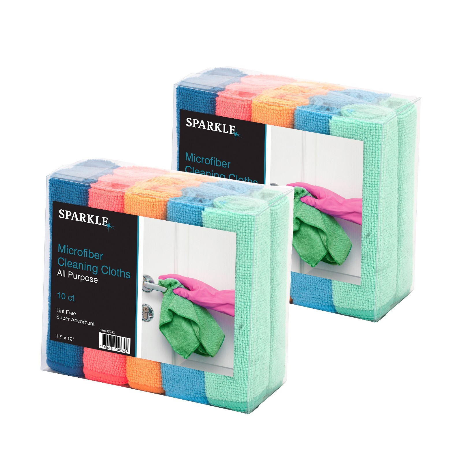 Superio Microfiber Cleaning Cloths, High Absorbent Wash Cloths(20)