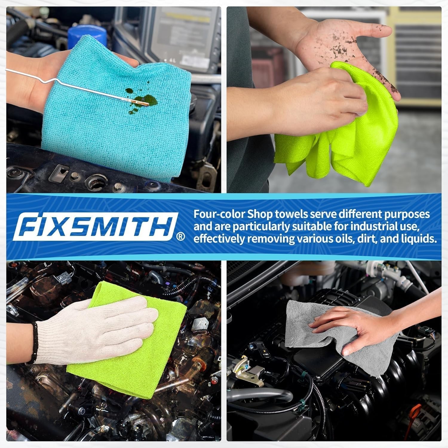 Super Absorbent & Lint-Free Microfiber Towels – 24 Count for Automotive Care