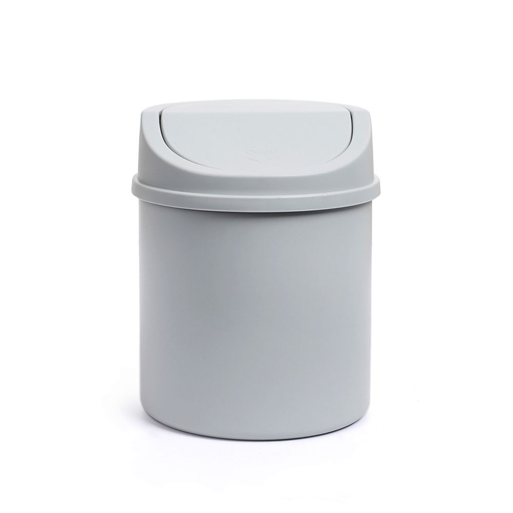 Modern Mini Dustbin Solid Color Desktop Plastic School Office Accessories Kawaii
