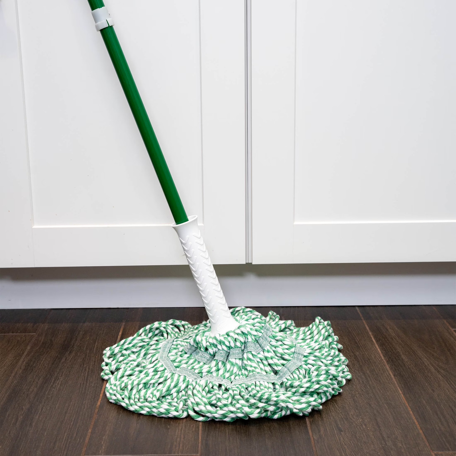 Libman Tornado Twist Mop Cotton Blend Head Steel Handle Green White 55.5″ NEW