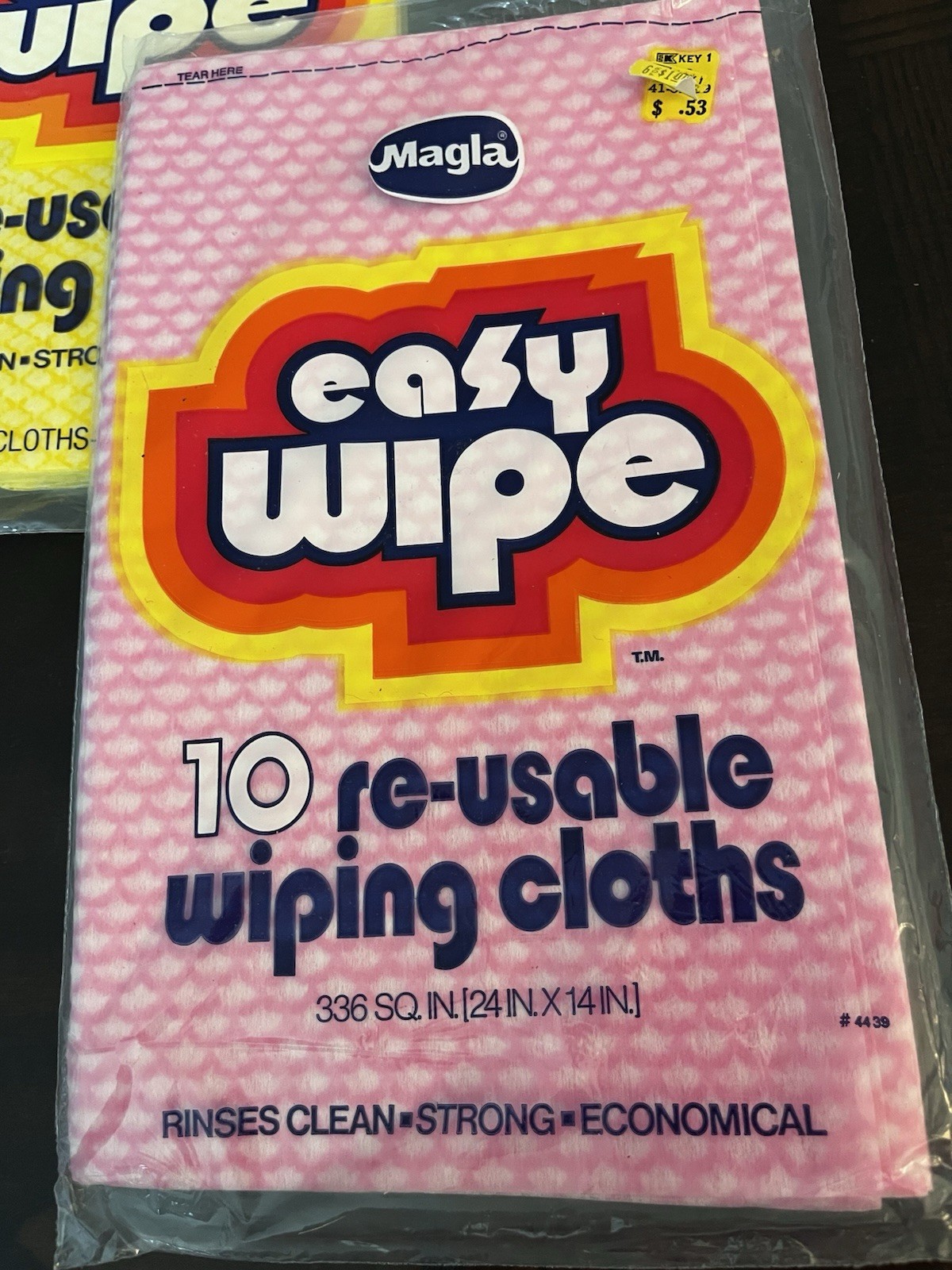 Vtg Lot of 8 Unopened Packages Easy Wipe Reusable Kitchen Cloths 10 In Each Pkg