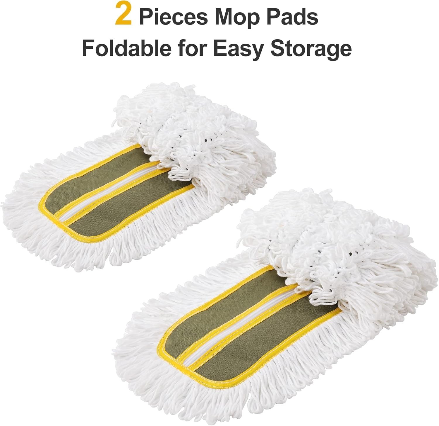 36″ Microfiber Mop Pads 2 Pieces Just Fit Industrial Dust Mop: B08R3F1ZZM,Green