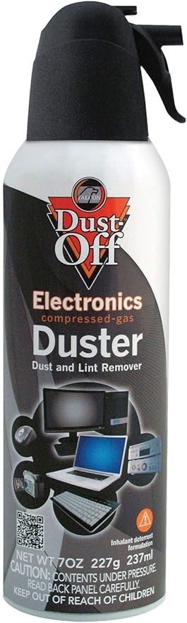Falcon Dust-Off 10oz Duster Dust & Lint Remover and 80 CT Wipes Air Duster Combo