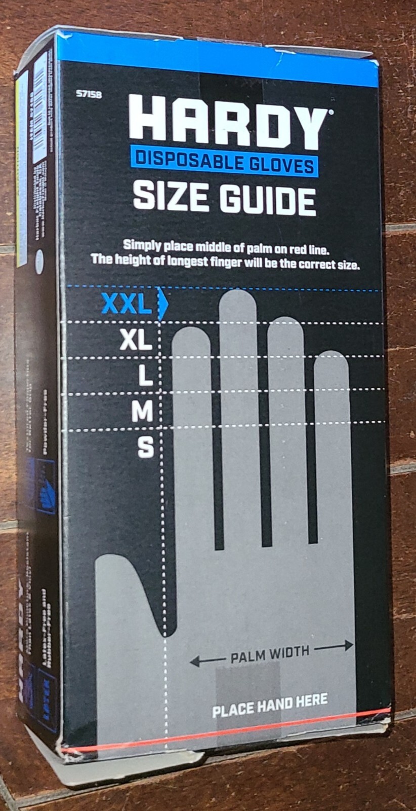 Hardy BLUE Heavy Duty XXL Nitrile Disposable Gloves ~50 Gloves Per Box~ 7 MIL