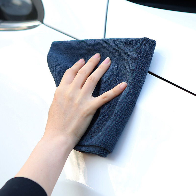 5 Pcs Microfiber Towel Edgeless Scratch Free Cleaning Clothes 16″x16″ Black