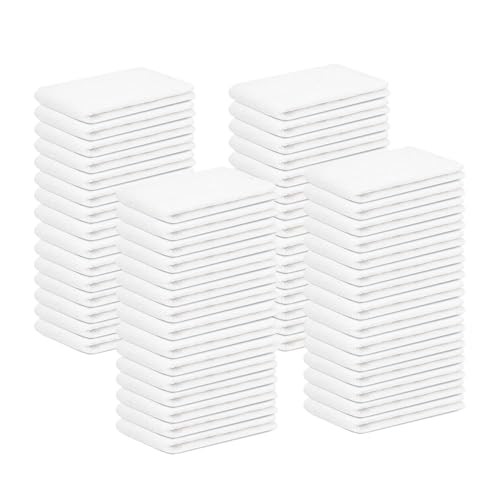 Terry Bar Mop Towels (Value Pack of 60) Size 14″x17″ (White) – Absorbent and