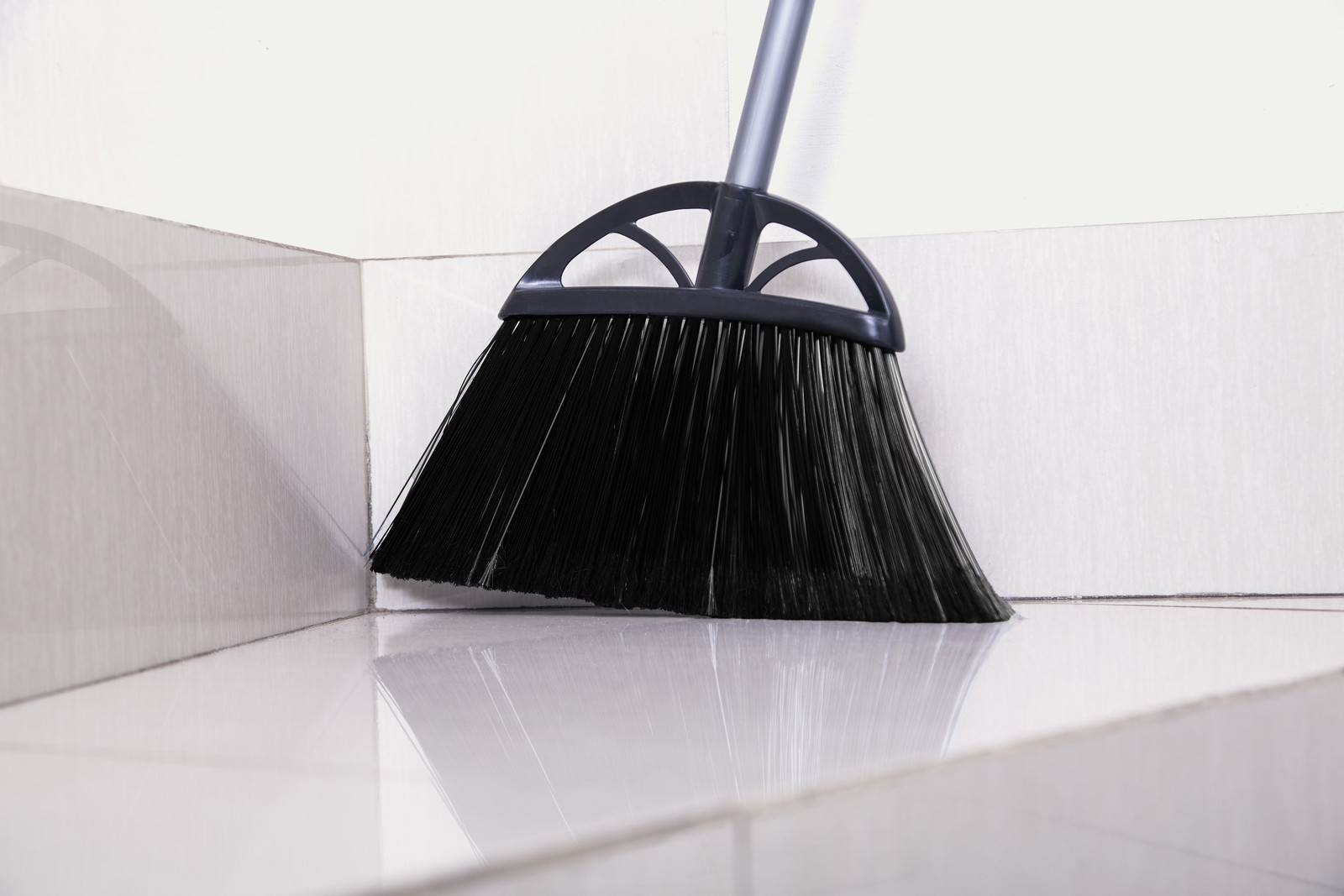 XL Angle Broom, 13 in, Black, 1 Count
