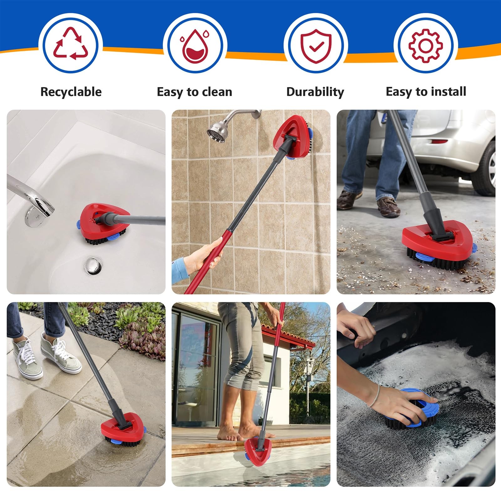 Replacement Microfiber Mop Head Easy Clean Wring Refill For O-Cedar Spin Mop