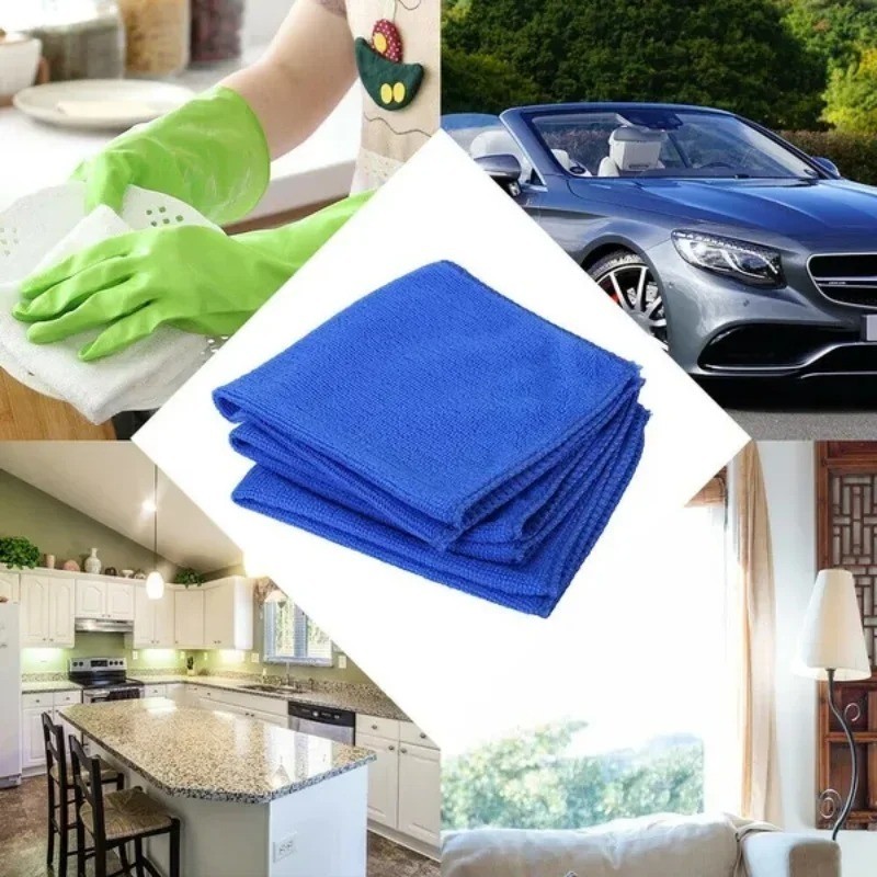 Microfiber Cleaning Cloth Towel Rag Car Polishing No Scratch Detailing Set of 20