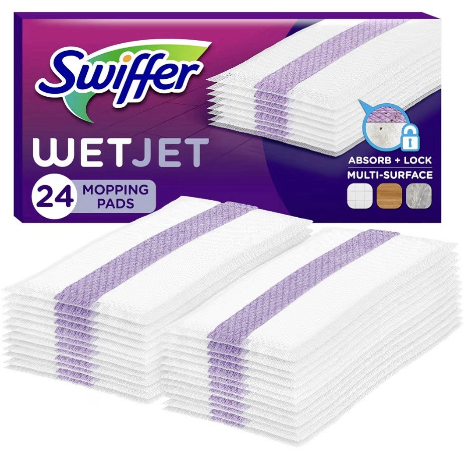 Swiffer WetJet Hardwood Floor Cleaner Refill Pads, 24 Count, Multi-Surface