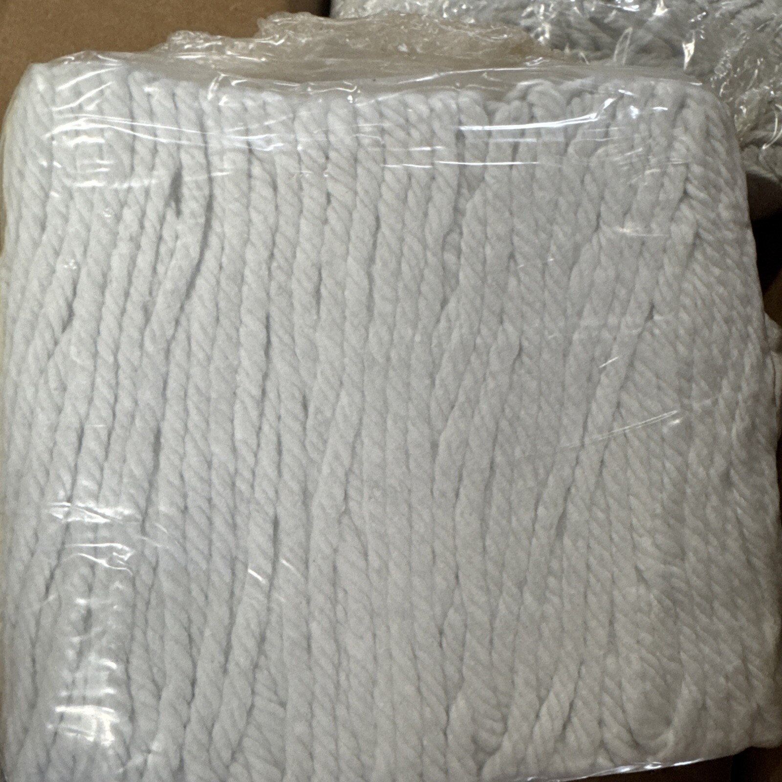12 Large Carlisle Commercial 4-Ply Cotton Blend Looped End Replacement Mop Head