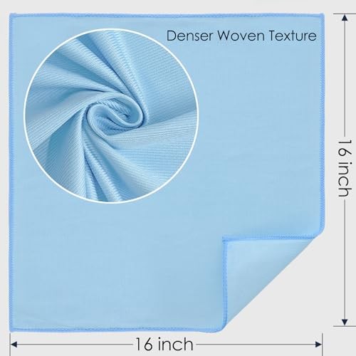 Pack Microfiber Glass Cleaning Cloth 16 Inch X 16 Inch Polishing Cloths 12
