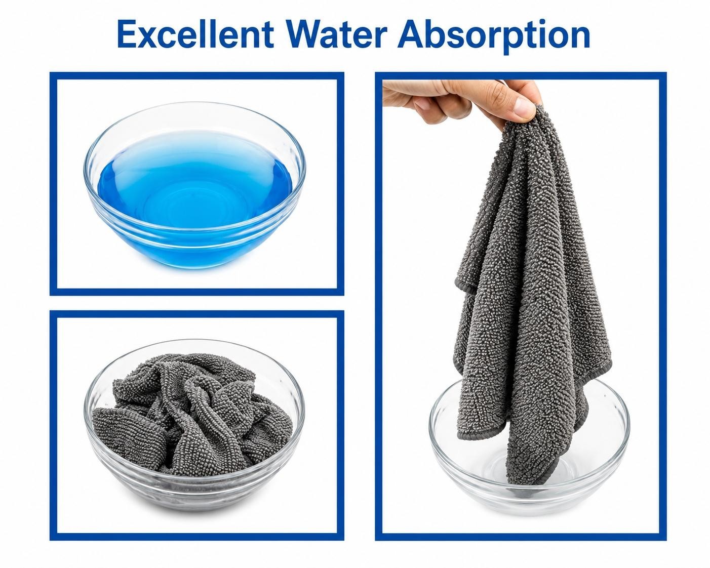 Microfiber Cleaning Cloths, Ultra Absorbent, Lint Free – Pack of 12