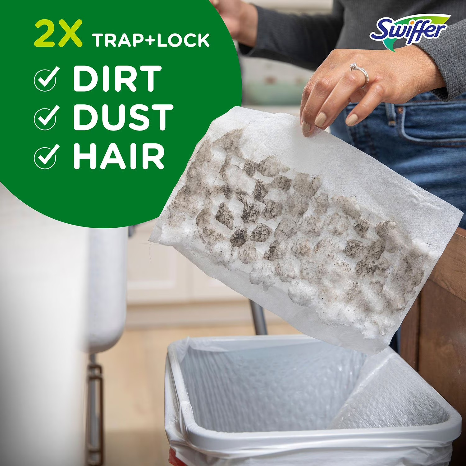 Swiffer Sweeper Heavy Duty Dry Floor Cleaner Cloths, 50 Count Multi-Surface Dust