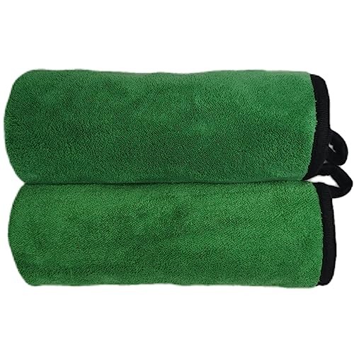 Ultrasoft, Large, Thick and Quick Drying Car 6pack,16 X 16inches Grey- Green