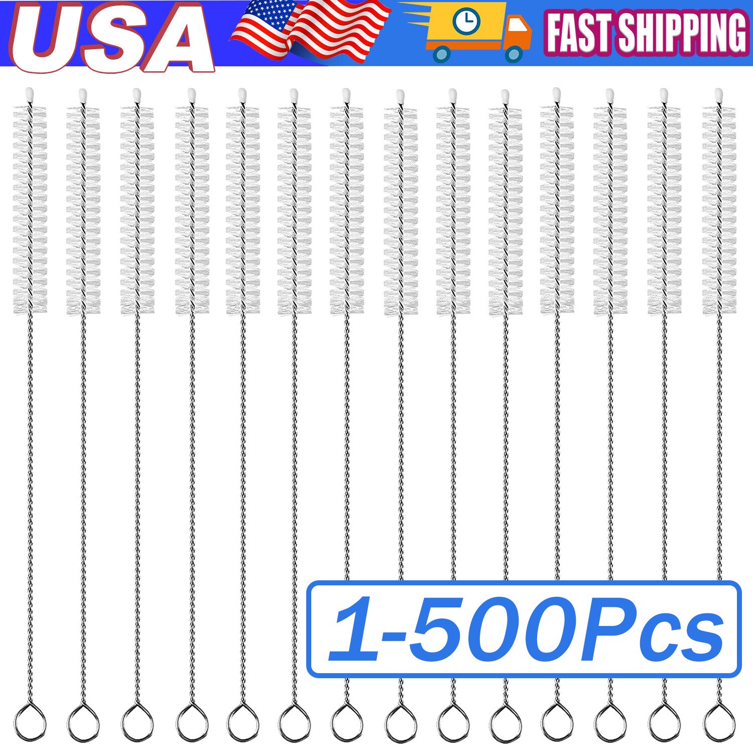 Nylon Straw Cleaner Cleaning Small Brush For Drinking Pipe Tube Baby Milk Bottle