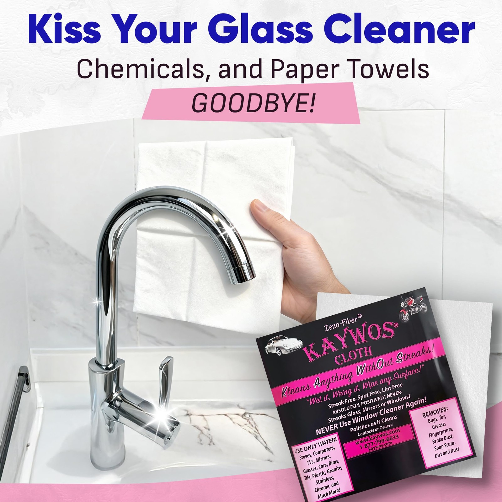 Zezo-Fiber Microfiber Cleaning Cloths – Highly Absorbent Premium Towels for C…
