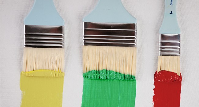 Flat Paint Brush Set – 3 Sizes Nylon Large Paint Brushes for Acrylic Painting,
