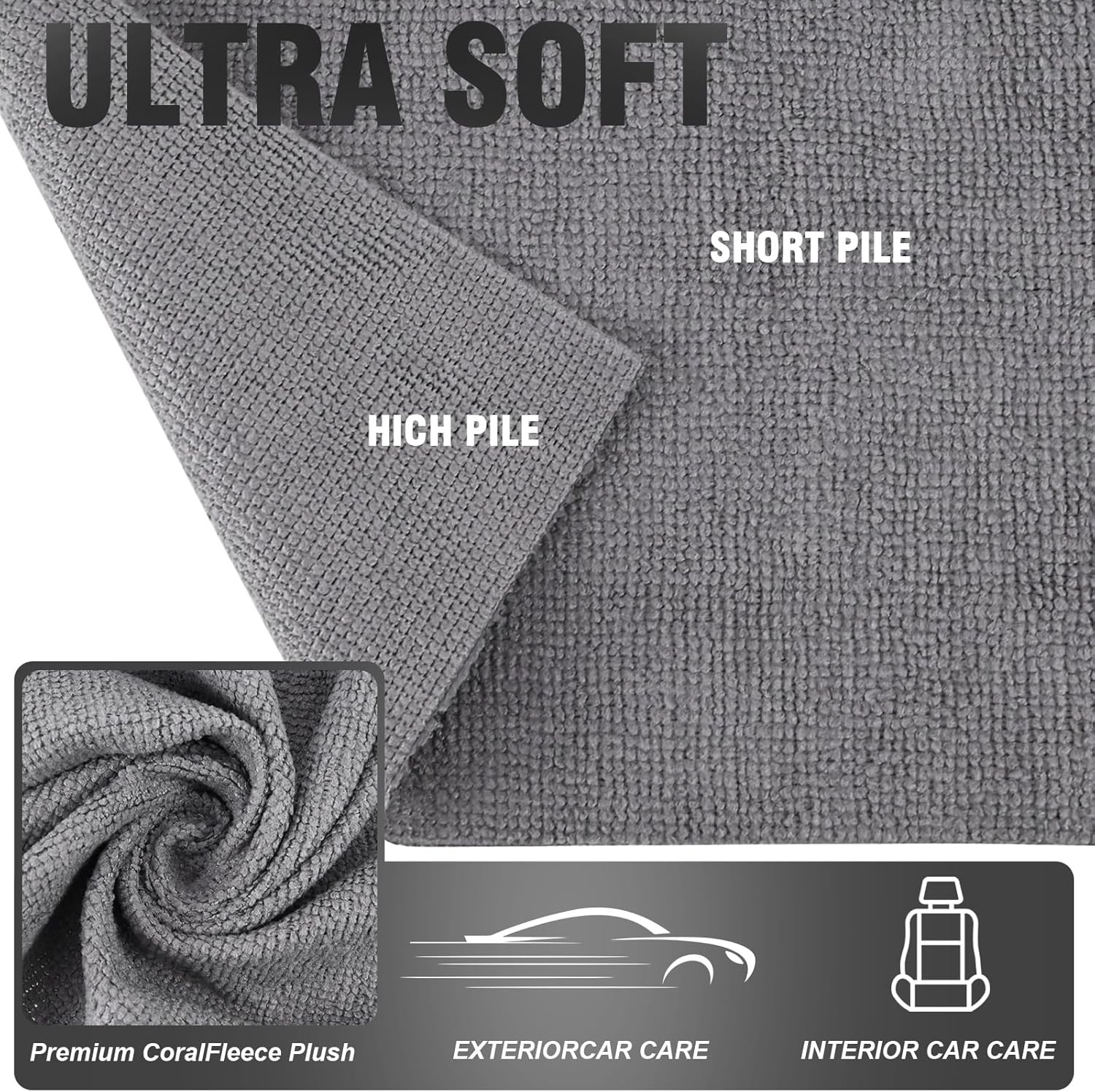 55 Pack Microfiber Cleaning Cloth Roll, Tear Away Reusable Towels, 11″ X 9″, Ult