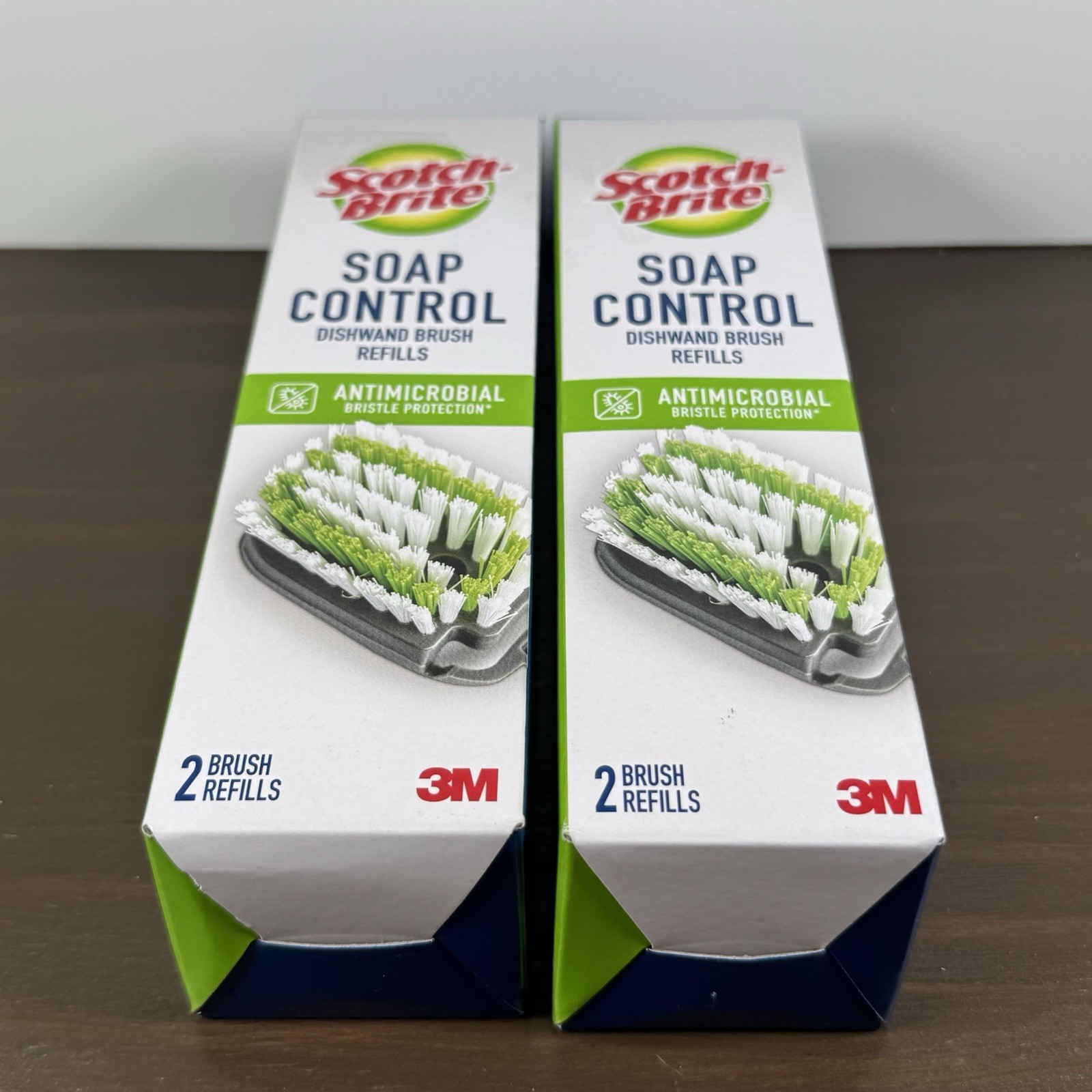 Scotch-Brite Unisex Dishwand Refills Soap Control White Green – 2 Pack – New