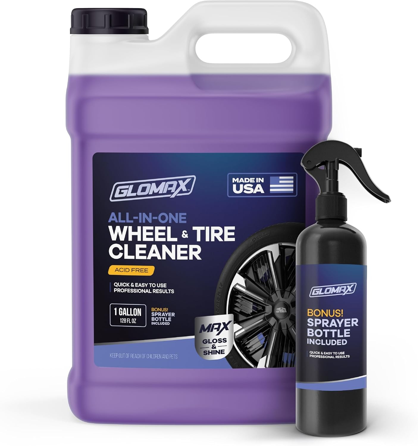 Wheel Cleaner (1 Gallon) – Non Acid Rim – All 128 Fl Oz (Pack of 1)