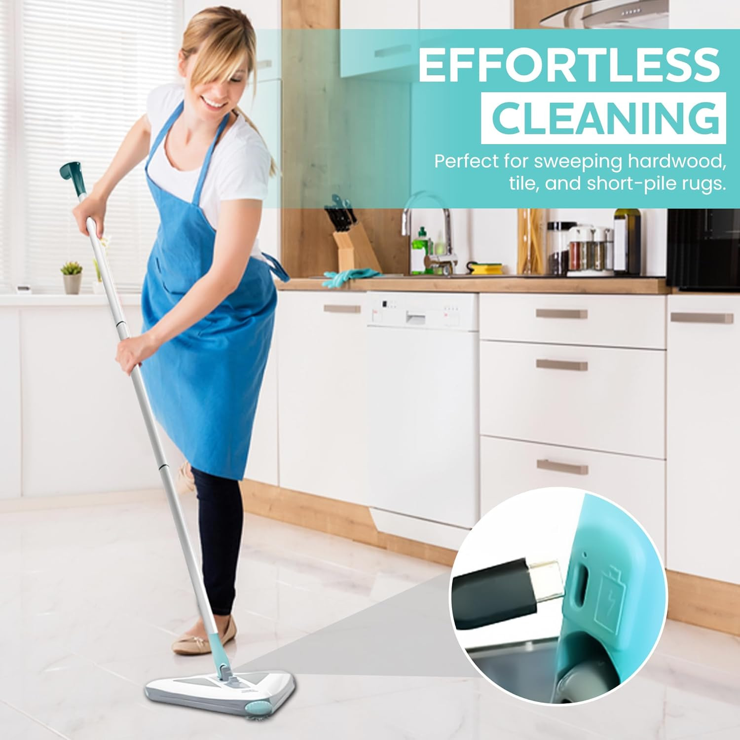 Sweeper Standard – 2026 New and Improved Lightweight Sweeper, Perfect for Short