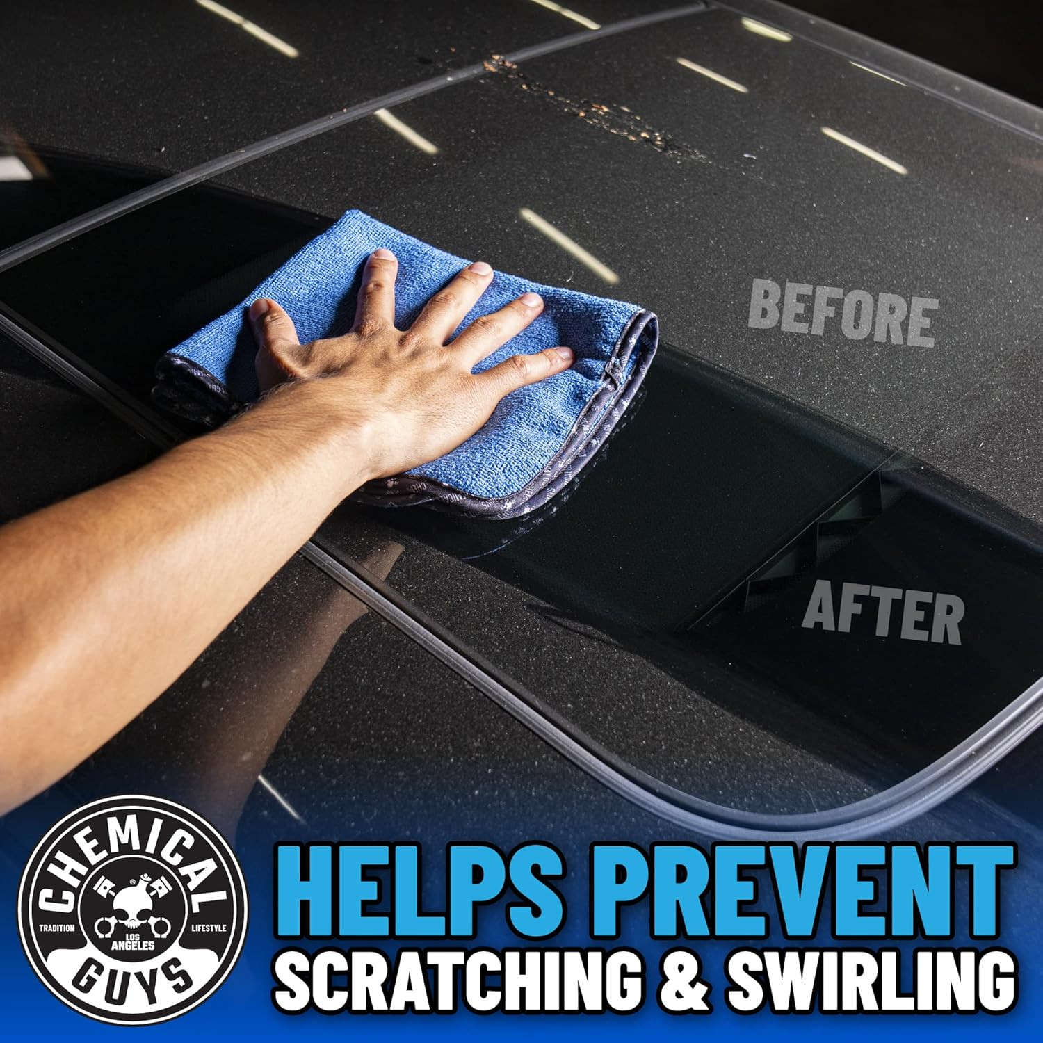 Professional Grade Premium Microfiber Towels for Cars, Blue, 16″ X 16″, Ultra-So