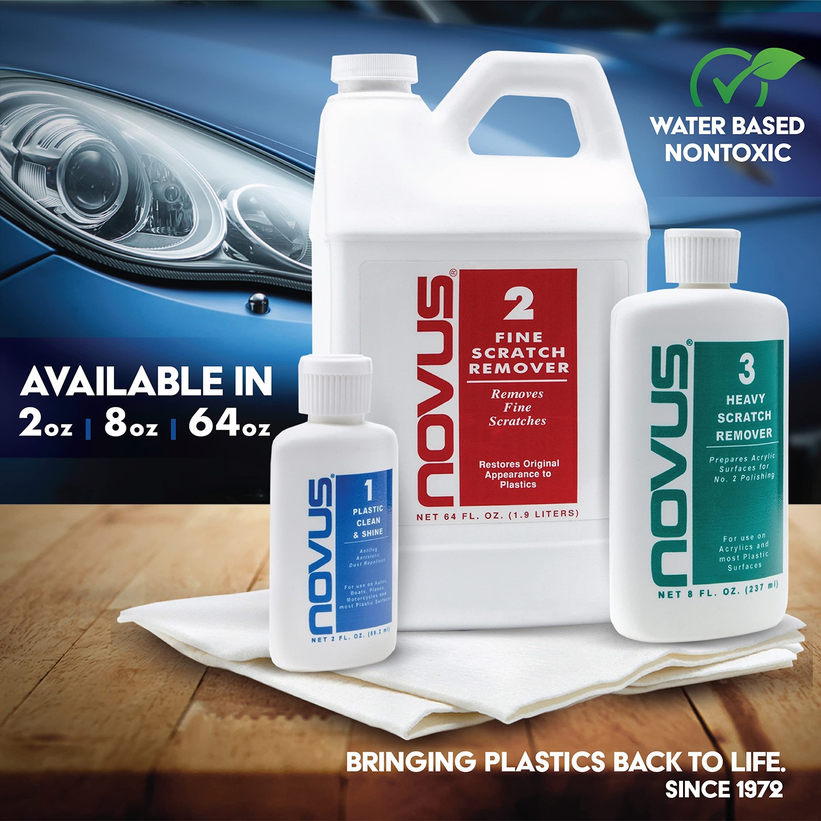 NOVUS-PK1-2 | Plastic Clean & Shine NOVUS #1,2,3 Refill, Refill