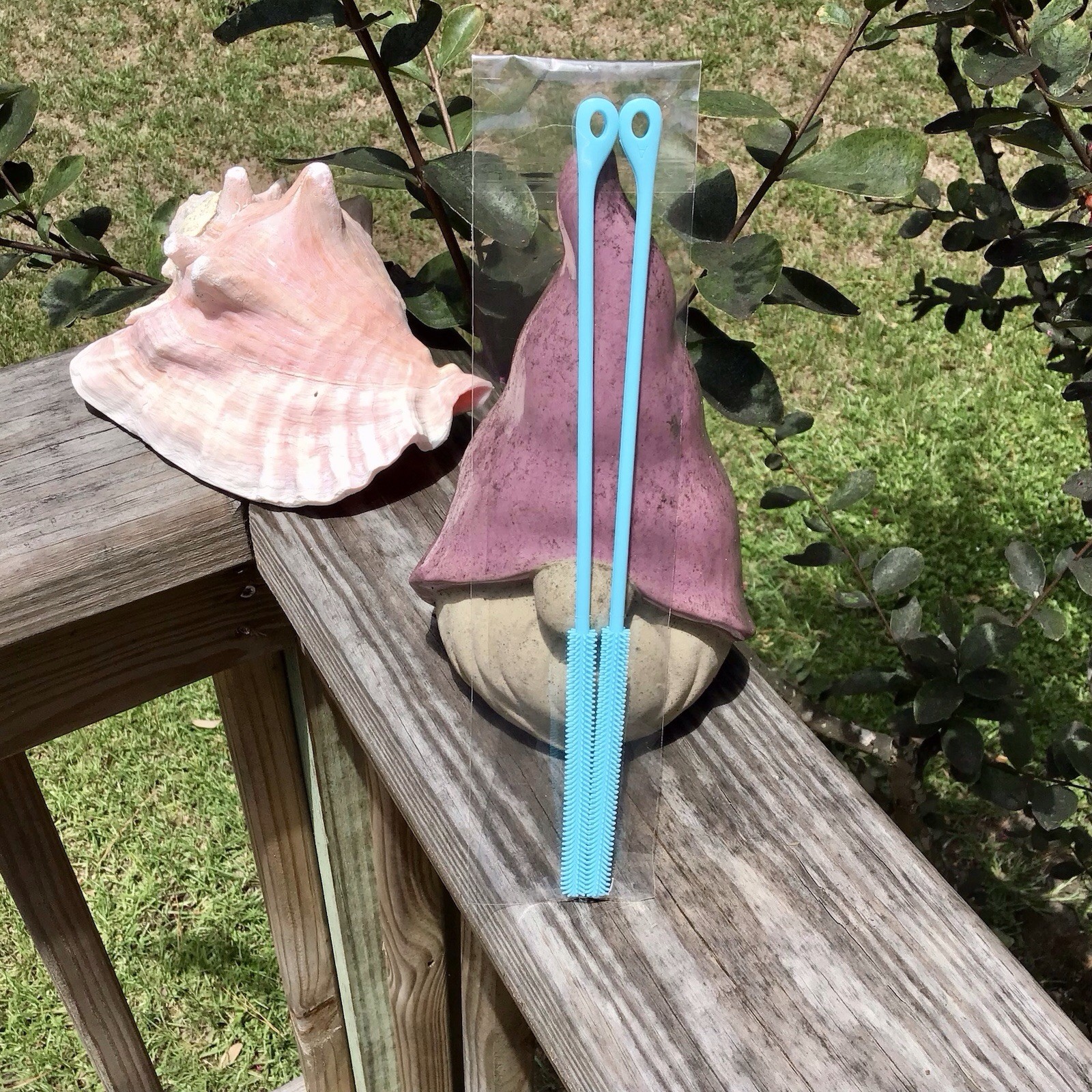 2 PC Silicone Straw Cleaner Brush Size XL
