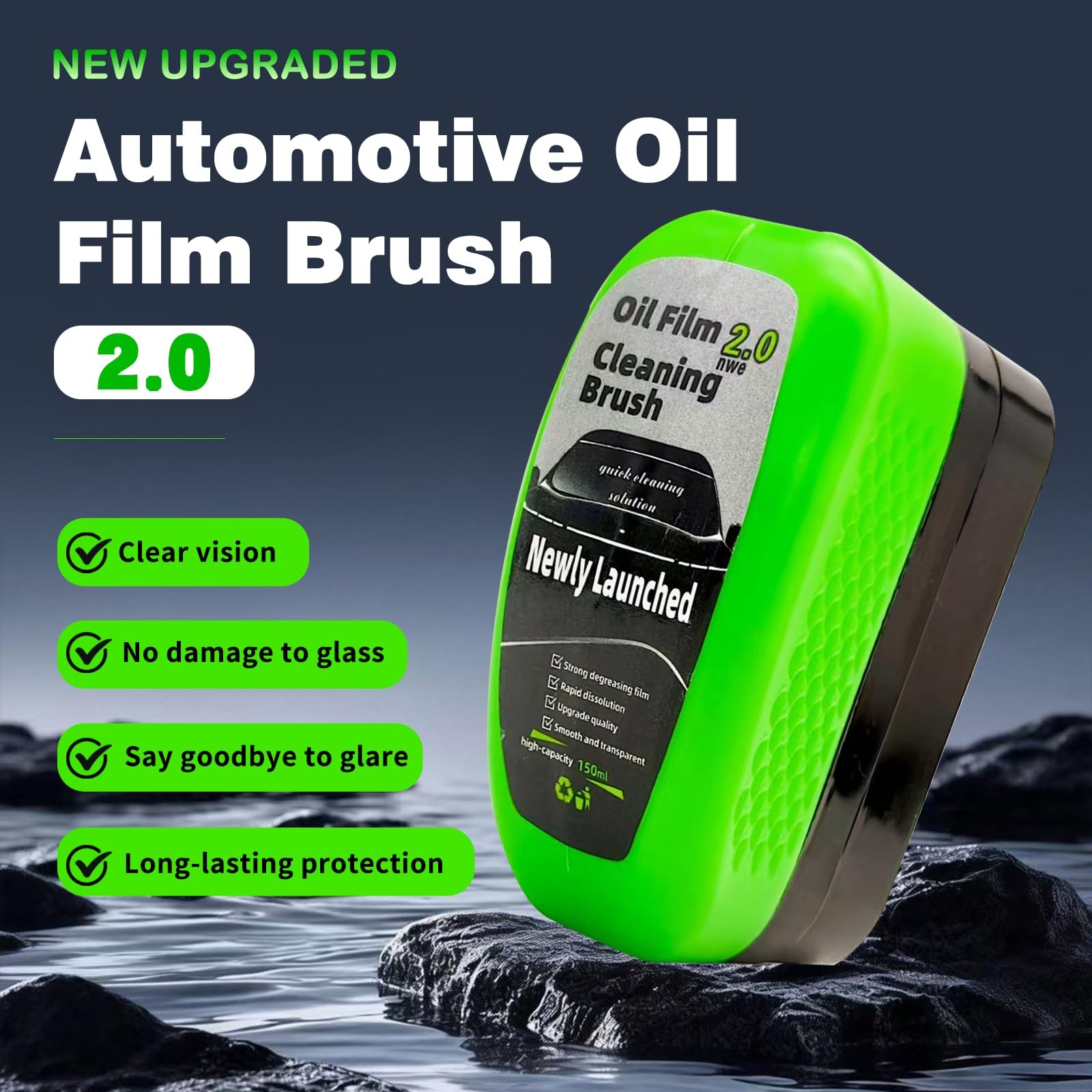 Cramorphis Glass Oil Film Remover for Car, Automotive Cleaning Brush…