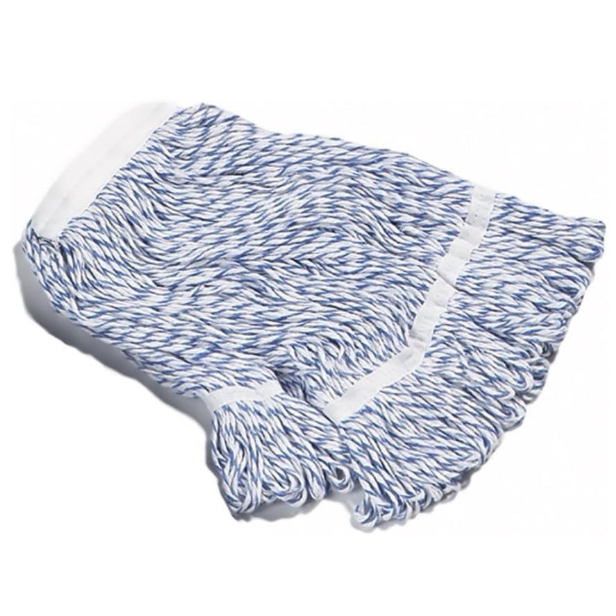 Carlisle Mop Head Rayon Cotton Blend, Medium, Blue 369670B14 (Lot Of 10) 🔥