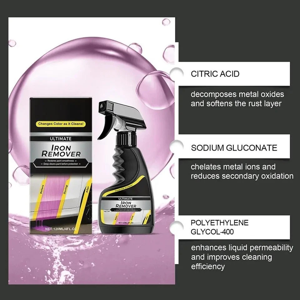 Automotive Rust Remover Spray for Brake Discs, Exhaust Pipes & Stuck Bolts