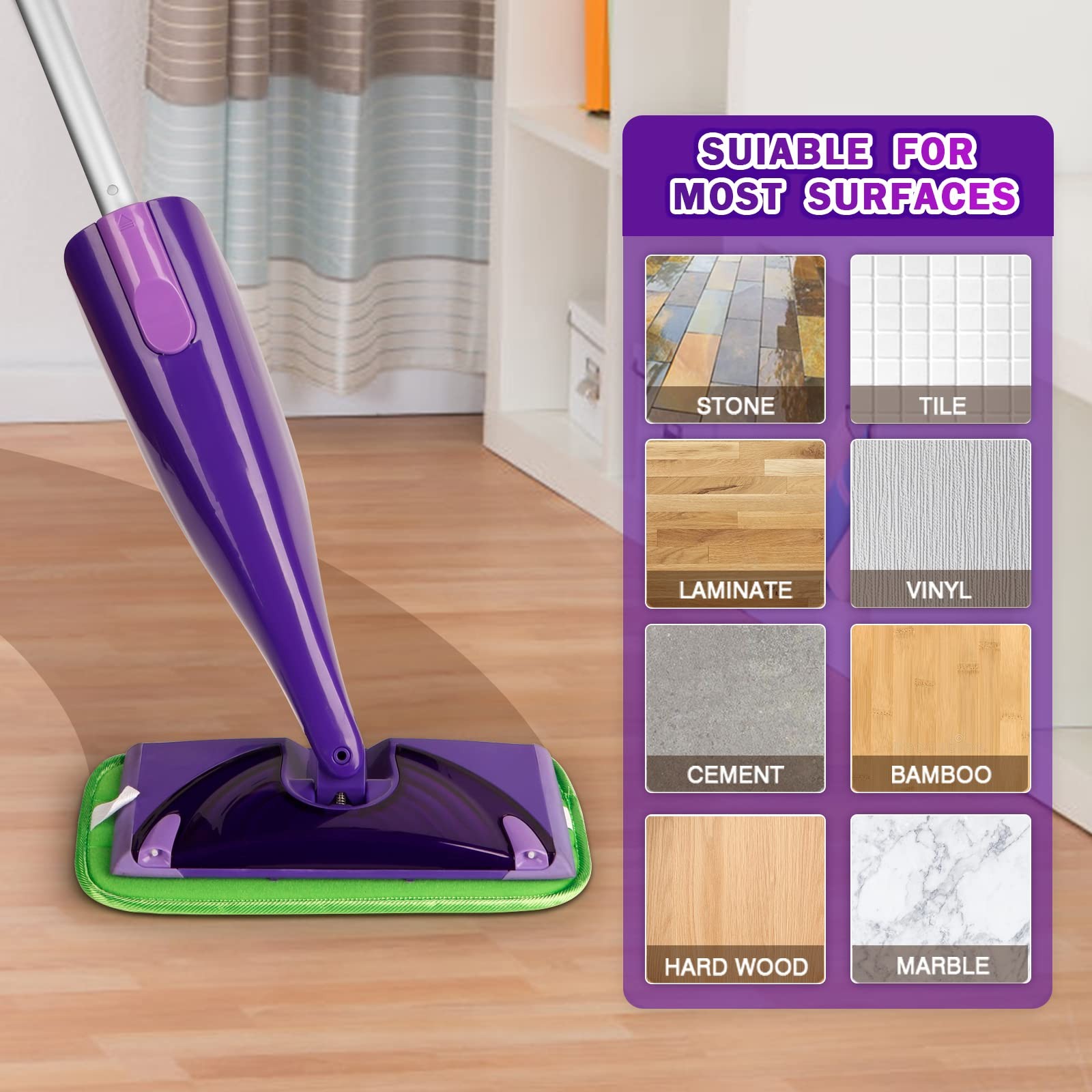 Reusable Mop Pads Compatible With Swiffer Wetjet Microfiber Pad Refill Machine W