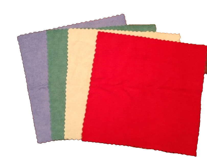 12 Pack Microfiber Right Rags 3 Blue – 3 Red – 3 Yellow – 3 Green – ( 12 Pack)