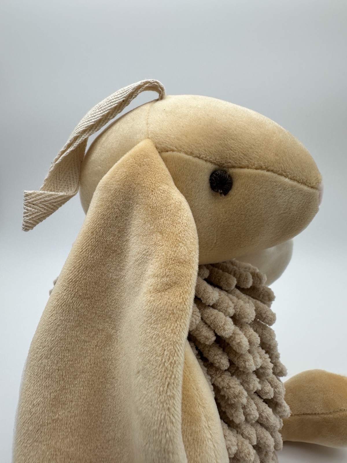 Brown Bunny Rabbit Microfiber Chenille Hand Duster or Kids Animal Plush Toy