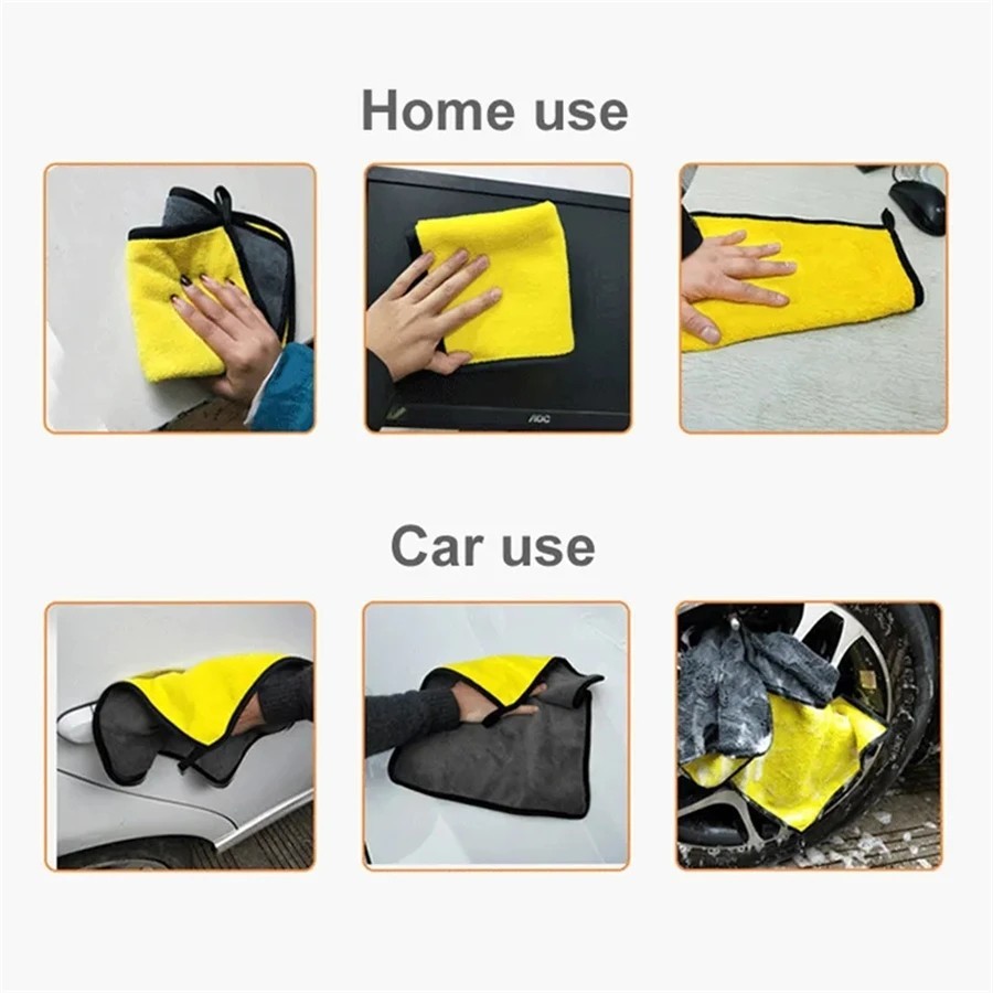 Microfiber Cleaning Cloth Car Wash Towel Drying Rag Car Polishing Detailing