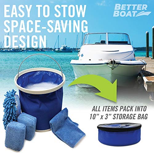 Boat Cleaner and Car Wash Sponges, Non-Scratch Microfiber Sponge and Wash