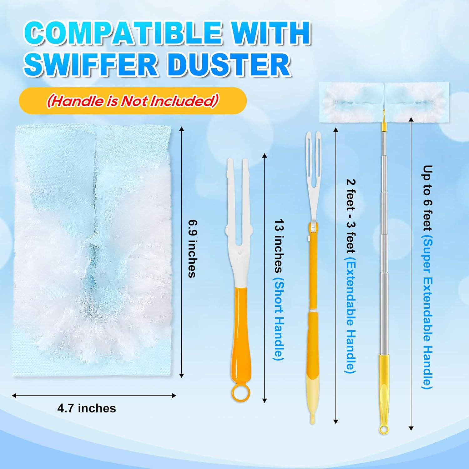 Swiffer-Compatible Unscented Heavy Duty Duster Refills, 20 Count