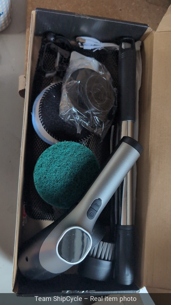 Cordless Spin Scrubber with 7 Brush Heads G1N