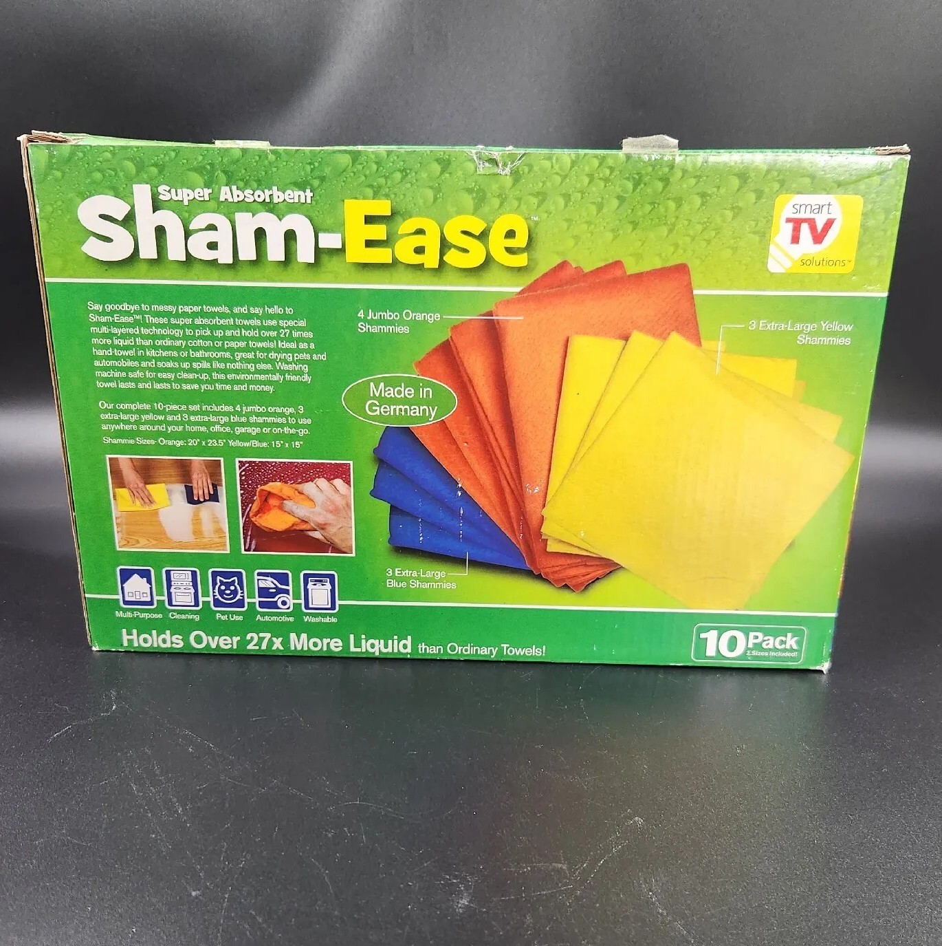Sham-Ease 10 Pack Shammy Towels Chamois Smart TV Solutions Shammies Germany