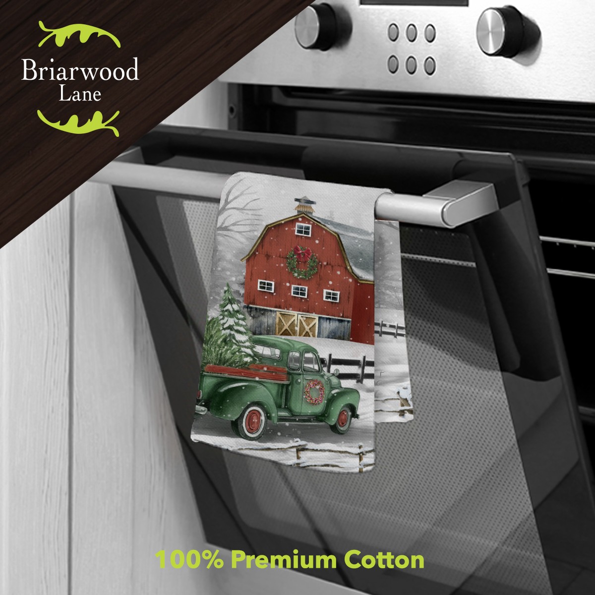 Briarwood Lane Christmas on the Farm Cotton Hand Towel